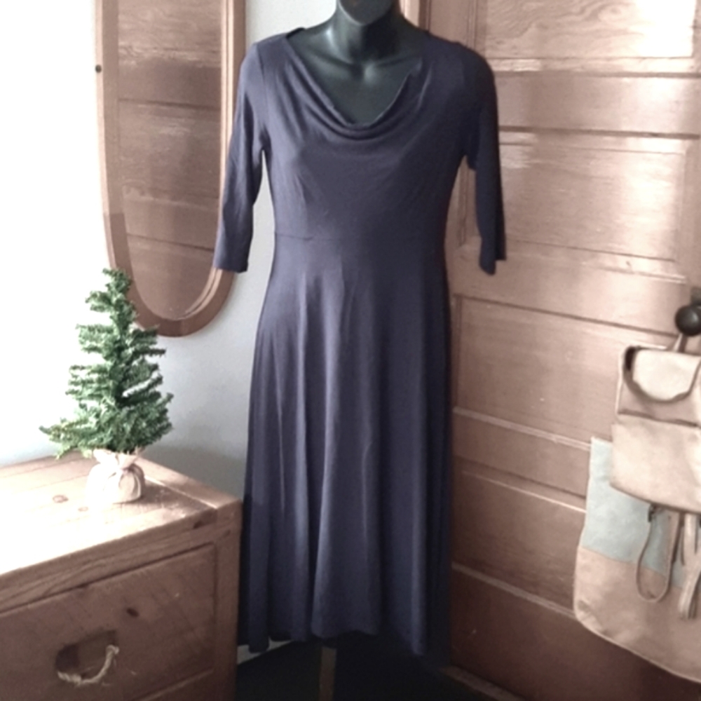 Eileen Fisher Sustainable Classic Navy  Midi XXS